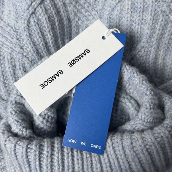 SAMSOE SAMSOE Women Kei turtleneck 11250 Color Gray Dawn Size Medium - Picture 10 of 14